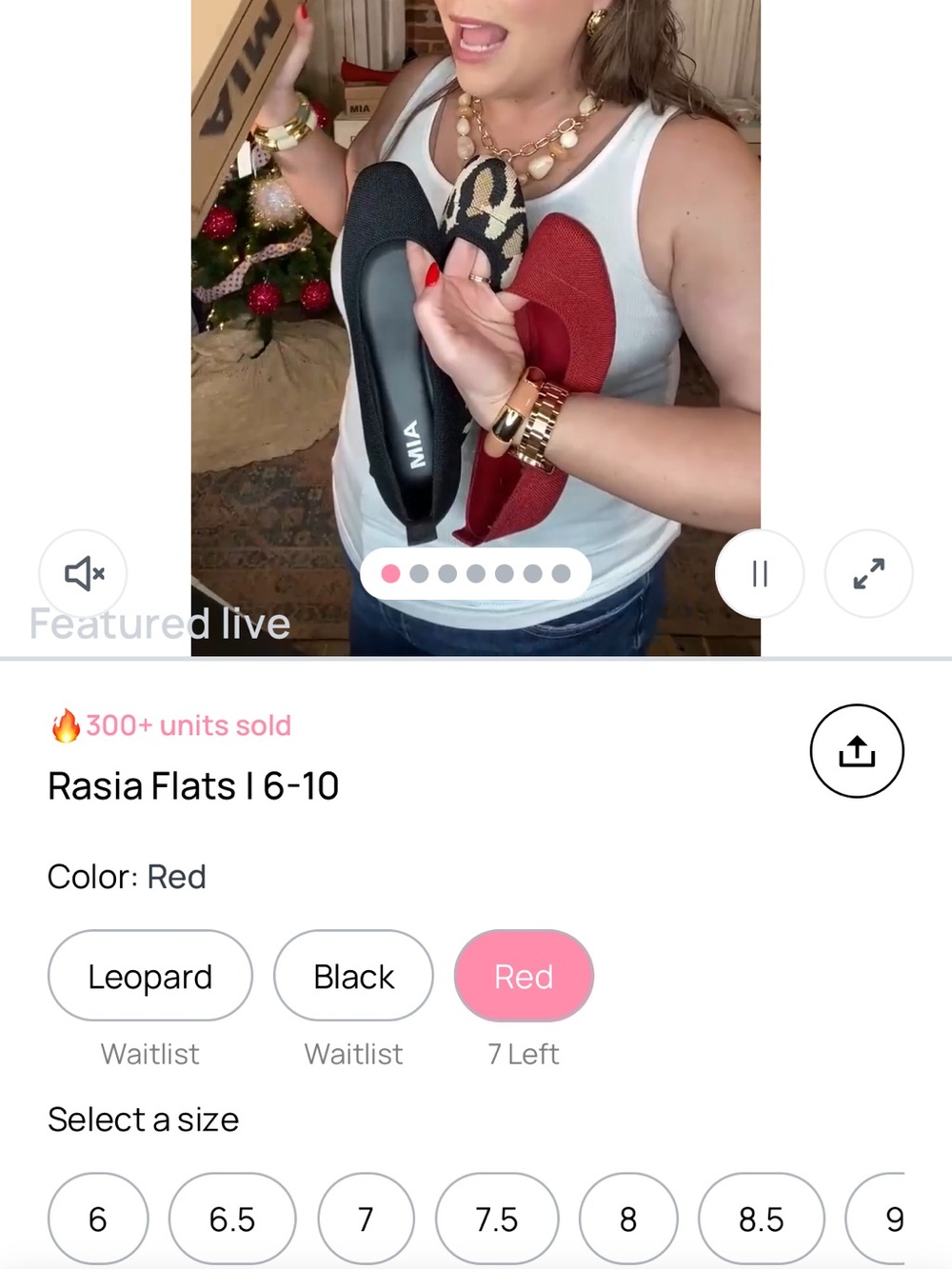 MIA Trio Rasia Ballet Flats in Black, Red & Leopard